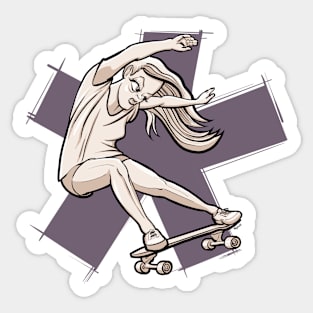 Skating illustration Sticker